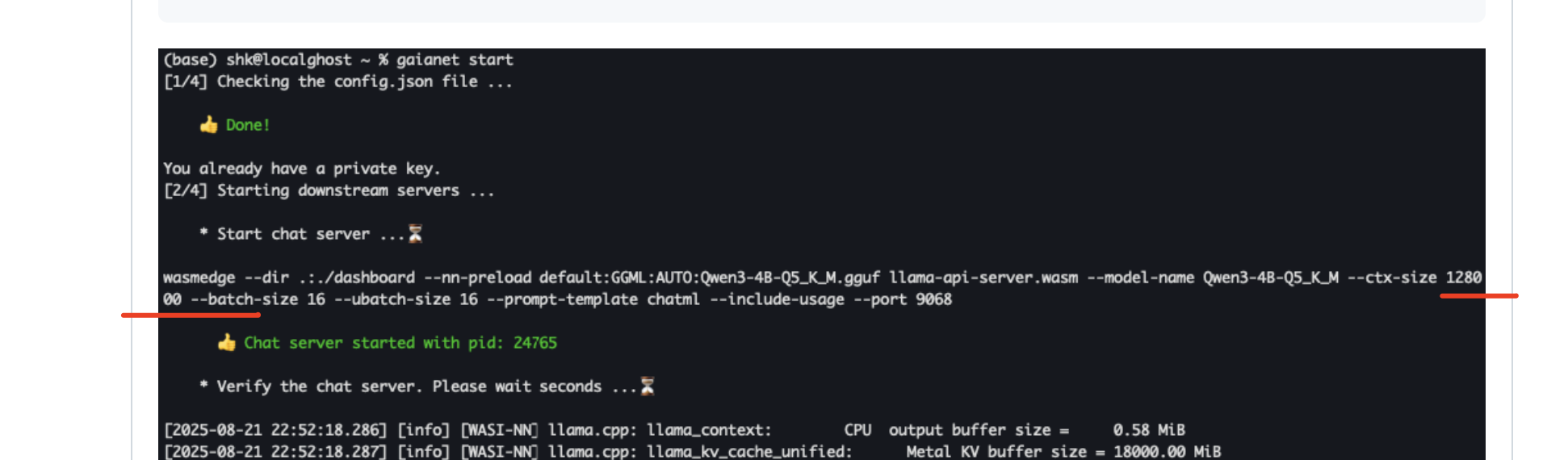 context size too large